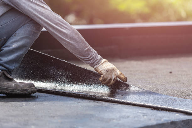 Professional Exterior Waterproofing technician working in Bunker Hill, OR